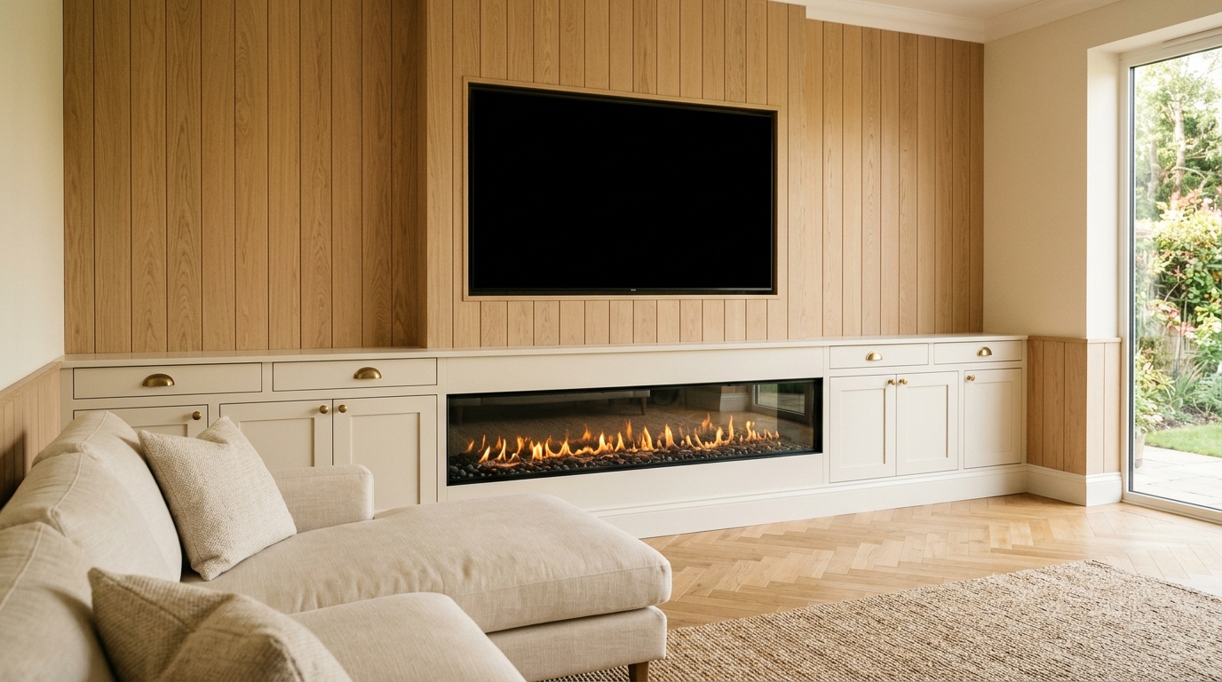 Media Walls with Cupboards