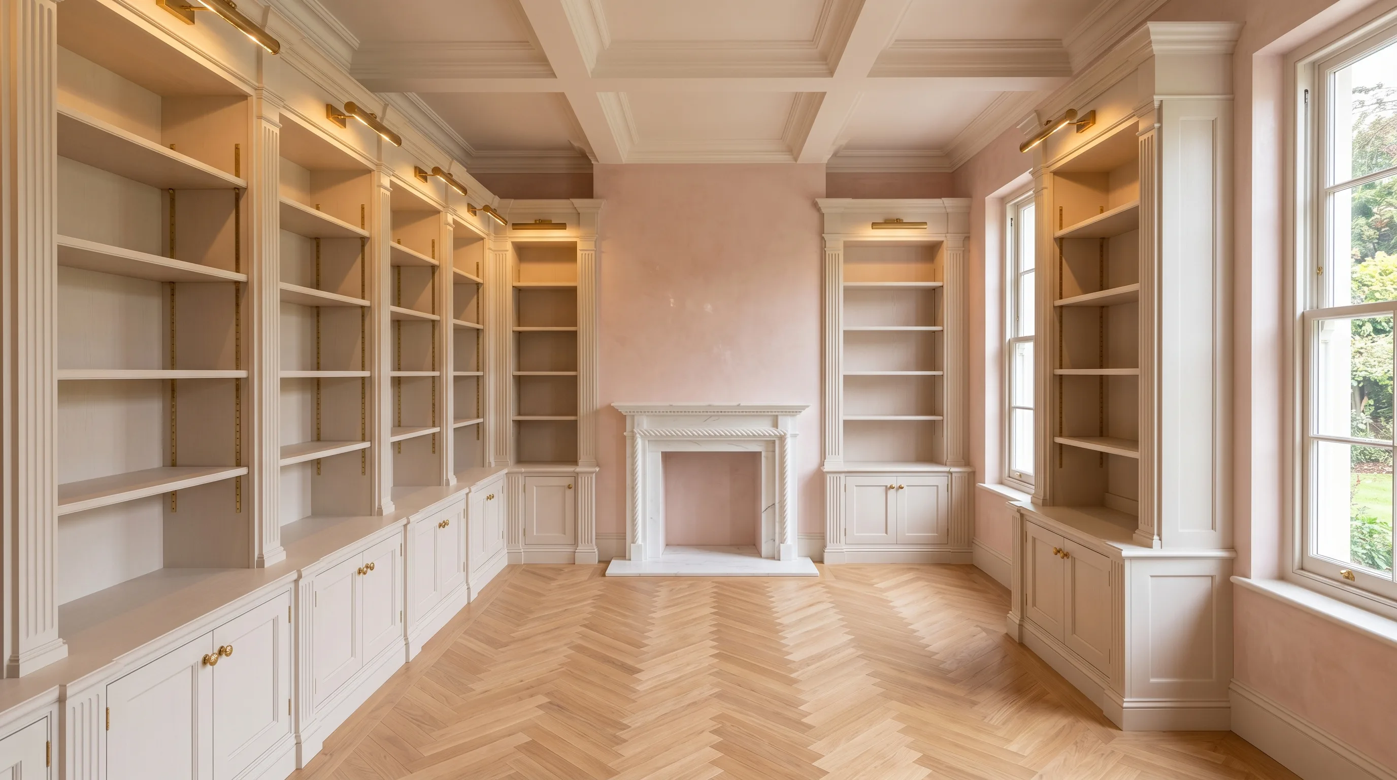 Home Library with Ladder